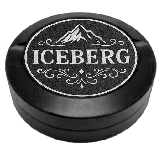 Gravierte Snusdose Aluminium "ICEBERG" 3-tlg.