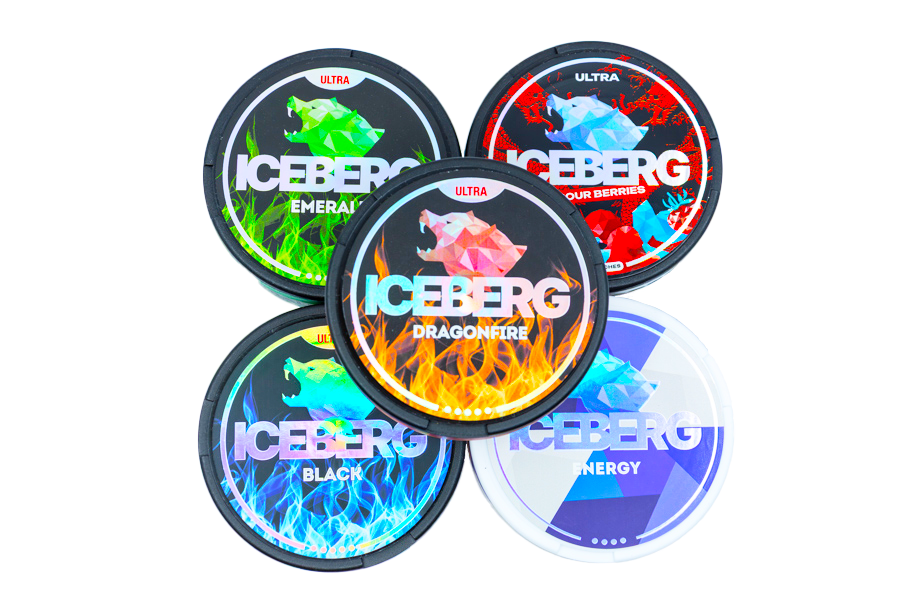 Du willst starke Aromen, intensive Frische und abwechslungsreichen Genuss? Dann ist der Iceberg Snus fünfer Mix genau dein Ding!