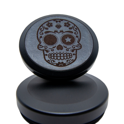 Aluminium Dose mit Lederoptik "Black / Sugar Skull"