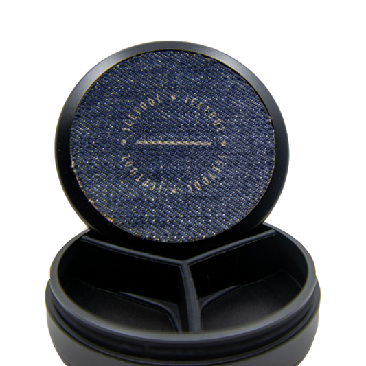 Aluminium Dose mit Jeansoptik "Black / Denim"