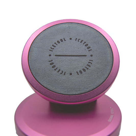 Aluminium Dose 2-tlg. mit Lederoptik "Pink / Schwarz"