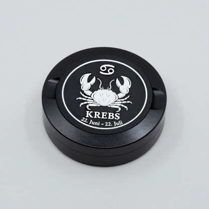 Gravierte Snusdose Aluminium "Sternzeichen Krebs" 3-tlg.