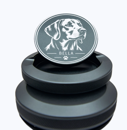 Personalisierte Snusdose mit deinem Hund – Name & Wunschmotiv
