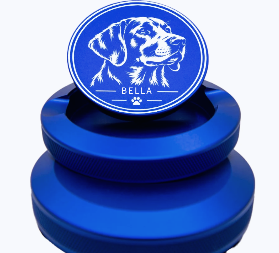 Personalisierte Snusdose mit deinem Hund – Name & Wunschmotiv