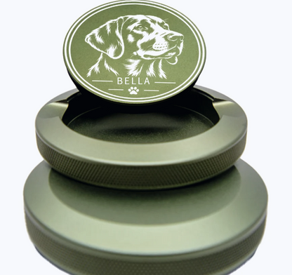 Personalisierte Snusdose mit deinem Hund – Name & Wunschmotiv