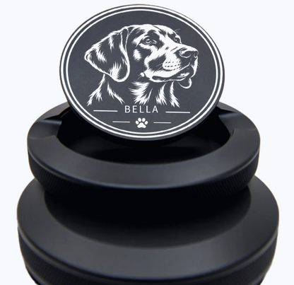 Personalisierte Snusdose mit deinem Hund – Name & Wunschmotiv