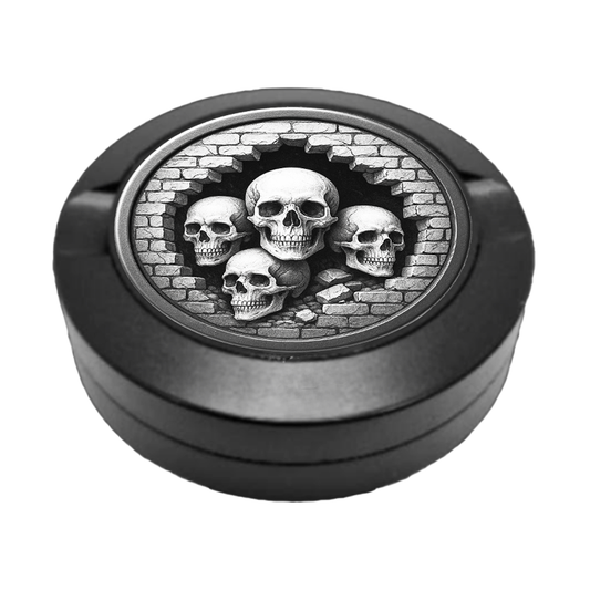 Snusdose graviert mit Deathwatch Four Motiv aus Aluminium, personalisierte Lasergravur, robuste Aufbewahrungsdose für Snus.
