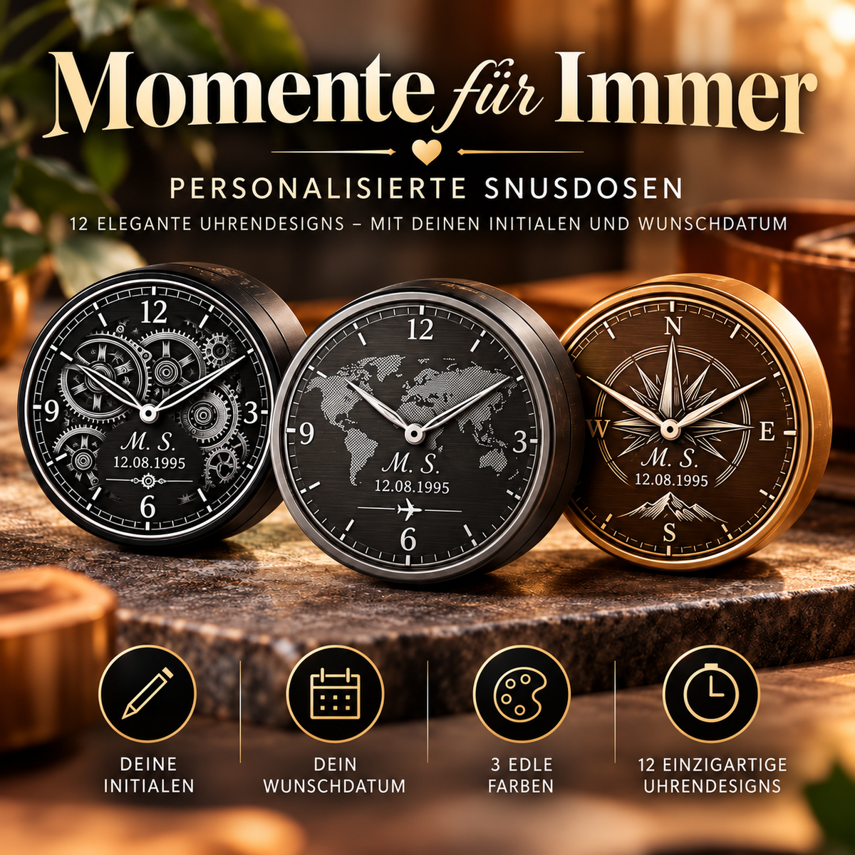 Momente für Immer – Personalisierte Snusdose