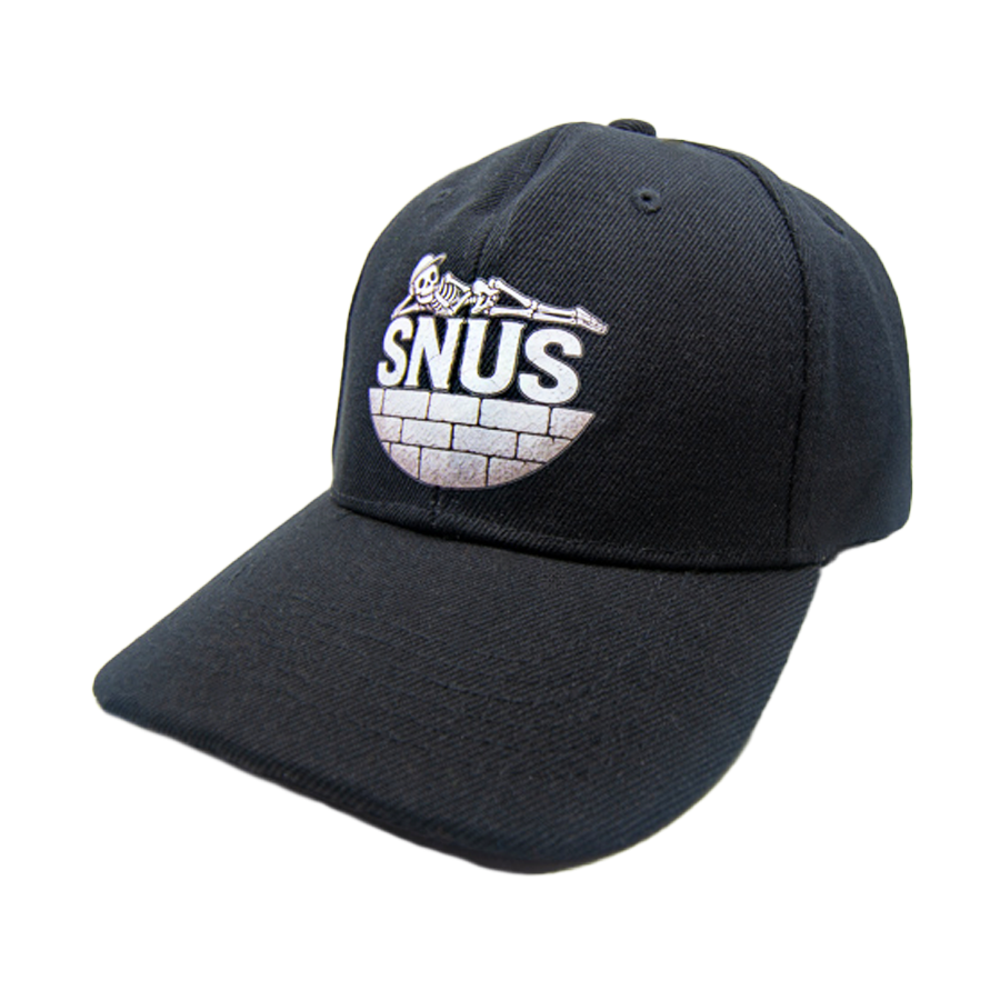 Ripsi Baseballmütze in Schwarz mit aufgedrucktem Ripsi liegend Logo, frontales Design, verstellbarer Verschluss, stylisches Streetwear- Accessoire