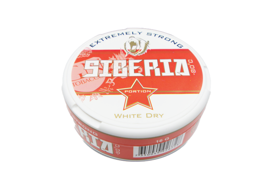 Siberia Snus, extra starker Snus, ideal für Snus-Liebhaber, die Geschmack und Qualität schätzen.
