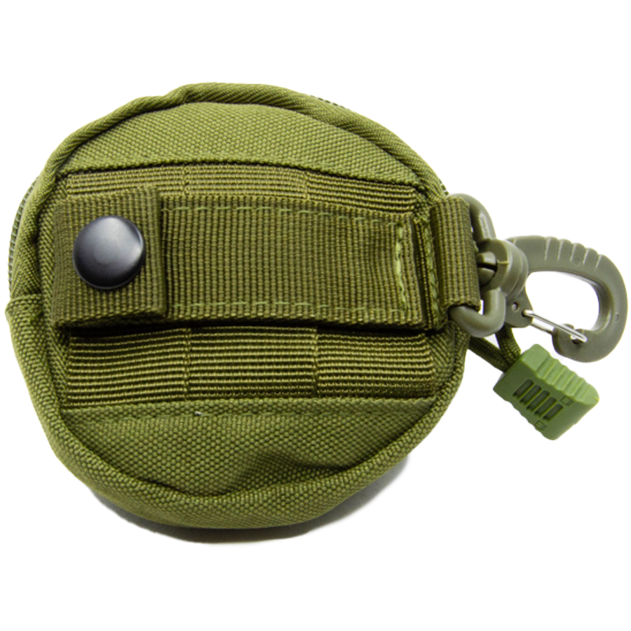 SnusTag Anhänger in Miliätrgreen für Snusdose, robuste Halterung zur Befestigung am Rucksack oder an der Tasche
