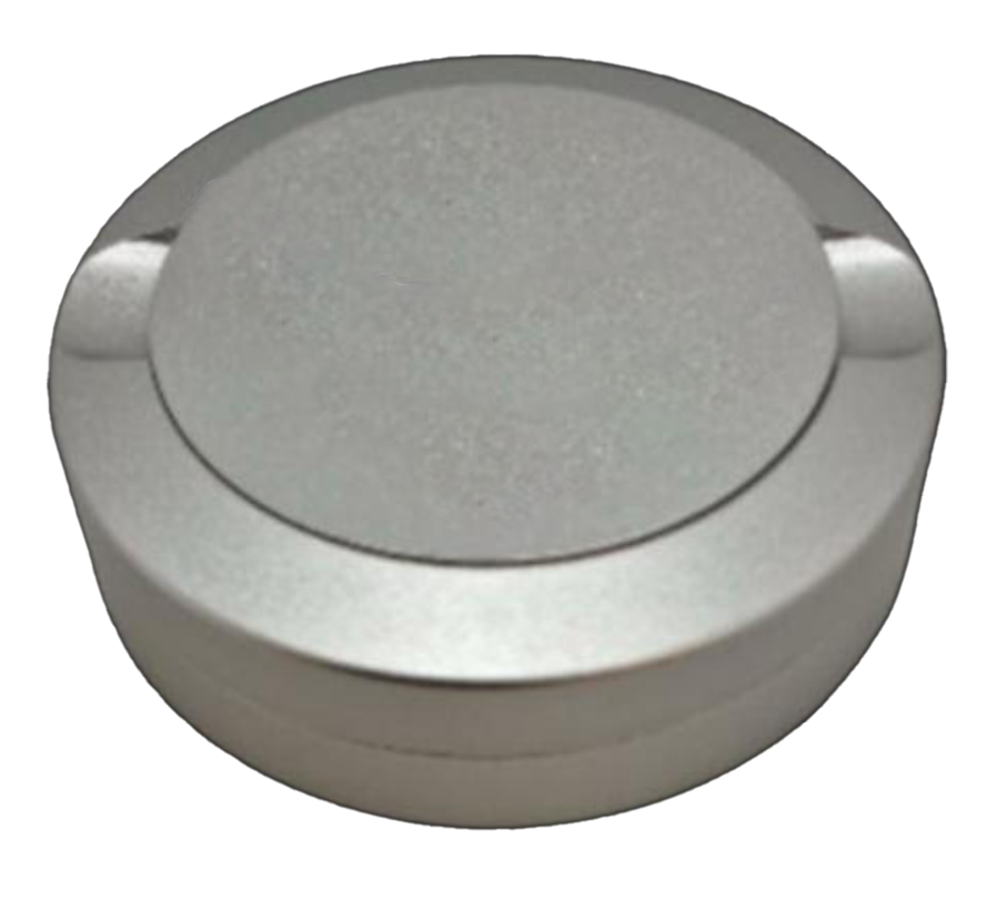 Unifarbene Snusdose in Silber, ideal zum Personalisieren- hochwertig, schlicht und perfekt für individuelle Gravuren.
