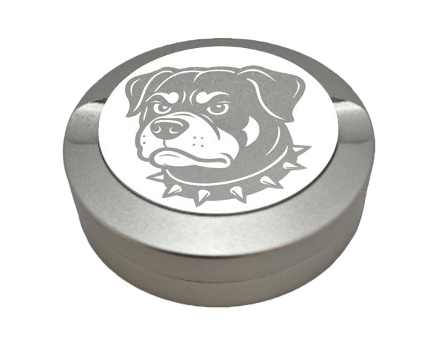 Snusdose mit Motiv Rottweiler silber