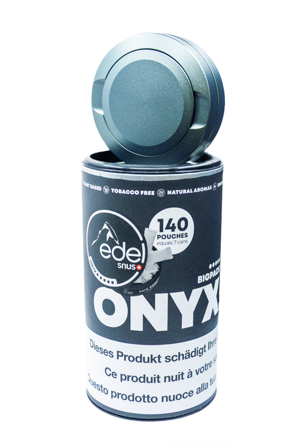 Starter-Set Edel ONYX Snus BigPack inkl. grauer Snusdose- perfekter Einstieg für Snus-Fans. Stilvoll, praktisch & direkt startklar!