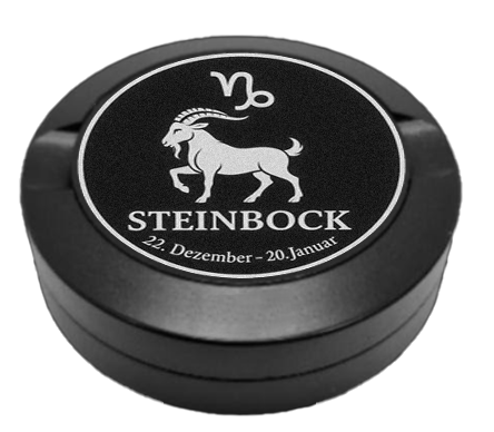 Gravierte Snusdose Aluminium "Sternzeichen Steinbock" 3-tlg.