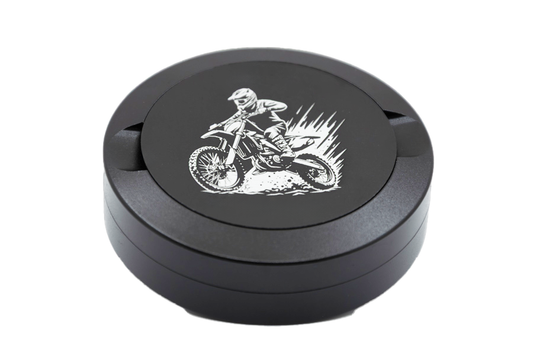 Gravierte Snusdose "Motorrad" 3-tlg.