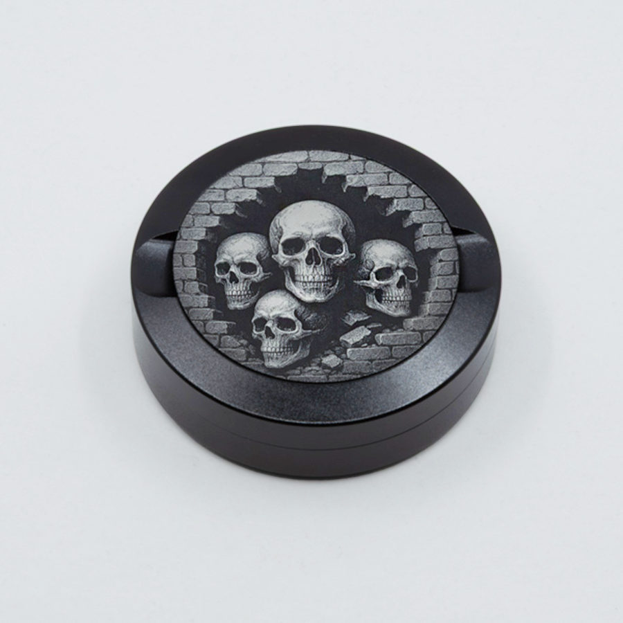 Gravierte Snusdose Aluminium "Deathwatch Four" 3-tlg.